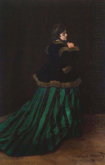 Claude Monet The Woman in the Green Dress, china oil painting image